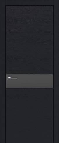 Дверь Tivoli И-4 Черная эмаль по шпону (RAL 9004) без стекла