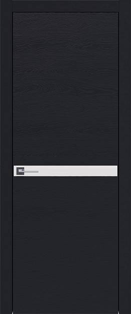 Межкомнатная дверь Tivoli Б-4, цвет - Черная эмаль по шпону (RAL 9004), Без стекла (ДГ)