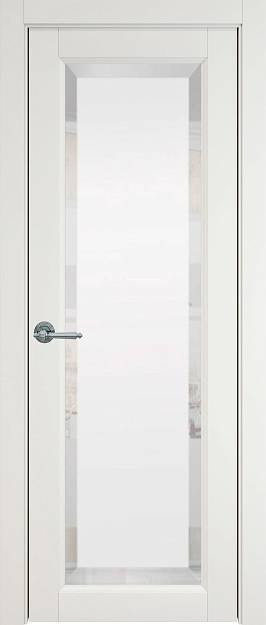 Межкомнатная дверь Domenica, цвет - Бежевая эмаль (RAL 9010), Со стеклом (ДО)