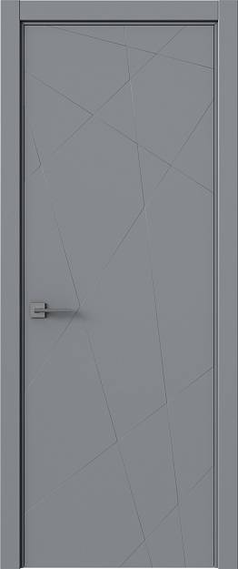 Межкомнатная дверь Tivoli В-5, цвет - Серебристо-серая эмаль (RAL 7045), Без стекла (ДГ)