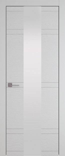 Межкомнатная дверь Tivoli Ж-4, цвет - Серая эмаль по шпону (RAL 7047), Со стеклом (ДО)