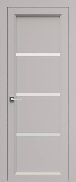 Межкомнатная дверь Sorrento-R Д3, цвет - Магнолия ST, Без стекла (ДГ)