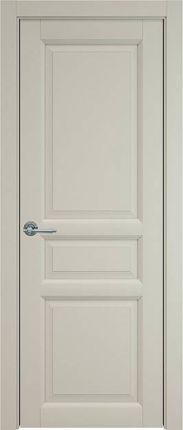 Межкомнатная дверь Milano, цвет - Серо-оливковая эмаль (RAL 7032), Без стекла (ДГ)