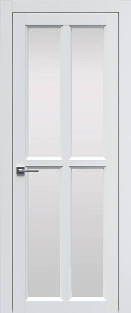 Межкомнатная дверь Sorrento-R И4, цвет - Белый ST, Со стеклом (ДО)