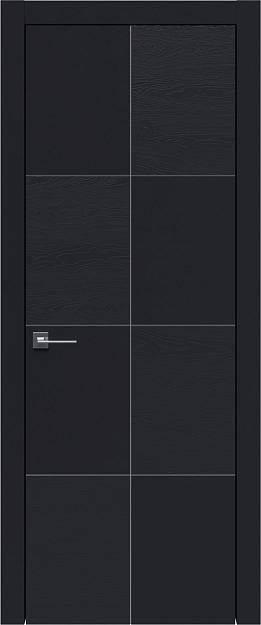 Межкомнатная дверь Tivoli Л-2, цвет - Черная эмаль-эмаль по шпону (RAL 9004), Без стекла (ДГ)