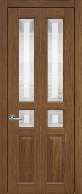 Межкомнатная дверь Porta Classic Imperia-R, цвет - Итальянский орех, Со стеклом (ДО)