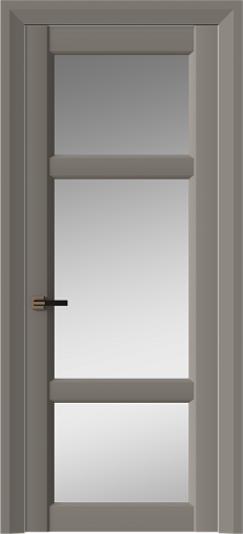 Дверь Siena Neo Classic Decoro Серая стяжка эмаль (RAL 060-60-05) со стеклом