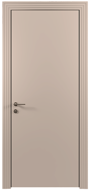 Межкомнатная дверь Tivoli А-1, цвет - Грязный Белый эмаль (RAL 070-90-05), Без стекла (ДГ)