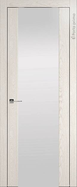 Межкомнатная дверь Torino, цвет - Белый ясень (nano-flex), Со стеклом (ДО)