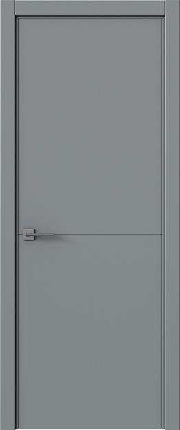 Межкомнатная дверь Tivoli Б-2, цвет - Серебристо-серая эмаль (RAL 7045), Без стекла (ДГ)
