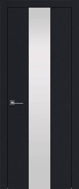 Межкомнатная дверь Tivoli Ж-1, цвет - Черная эмаль (RAL 9004), Со стеклом (ДО)