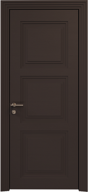 Межкомнатная дверь Millano Neo Classic Scalino, цвет - Чёрный Базальт эмаль по шпону (RAL 040-30-05), Без стекла (ДГ)
