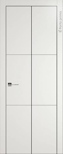 Межкомнатная дверь Tivoli В-2 Книжка, цвет - Бежевая эмаль (RAL 9010), Без стекла (ДГ)
