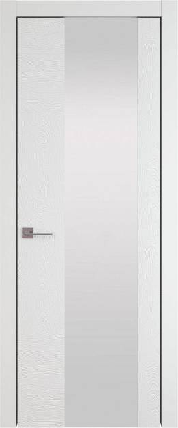 Межкомнатная дверь Tivoli Е-1, цвет - Белая эмаль по шпону (RAL 9003), Со стеклом (ДО)