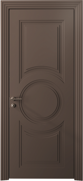 Межкомнатная дверь Ravenna Neo Classic Scalino, цвет - Коричневый Тик эмаль (RAL 050-50-10), Без стекла (ДГ)