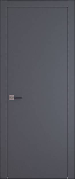Межкомнатная дверь Tivoli А-4, Без стекла (ДГ), цвет - Антрацит ST