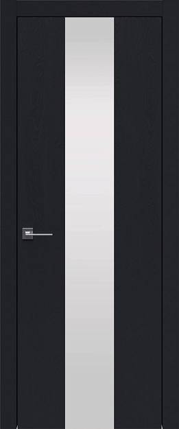 Межкомнатная дверь Tivoli Ж-1, цвет - Черная эмаль по шпону (RAL 9004), Со стеклом (ДО)