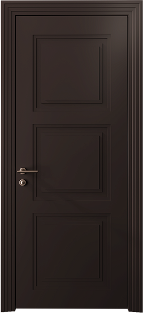 Межкомнатная дверь Millano Neo Classic Scalino, цвет - Чёрный Базальт эмаль (RAL 040-30-05), Без стекла (ДГ)