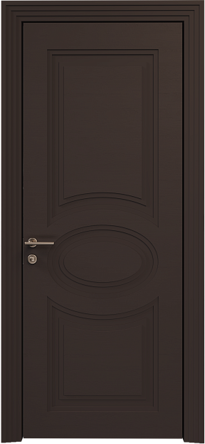 Межкомнатная дверь Florencia Neo Classic Scalino, цвет - Чёрный Базальт эмаль по шпону (RAL 040-30-05), Без стекла (ДГ)