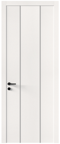 Дверь Tivoli Б-1 Белоснежная мягкая шагрень без стекла