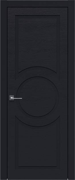 Межкомнатная дверь Tivoli М-5, цвет - Черная эмаль по шпону (RAL 9004), Без стекла (ДГ)
