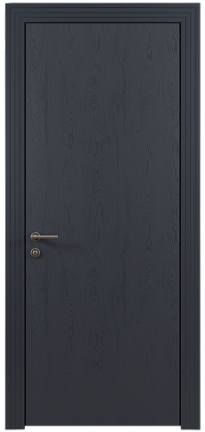 Дверь Tivoli А-4 Графитово-серая эмаль по шпону (RAL 7024) без стекла