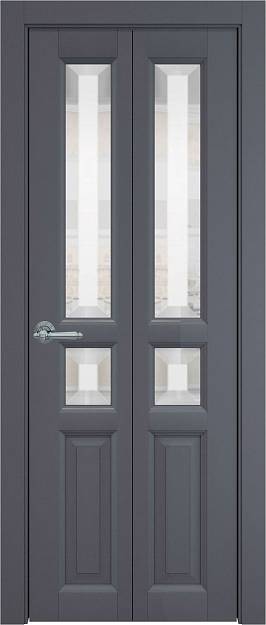 Межкомнатная дверь Porta Classic Imperia-R, цвет - Антрацит ST, Со стеклом (ДО)