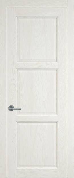 Межкомнатная дверь Milano, цвет - Белый ясень (nano-flex), Без стекла (ДГ)
