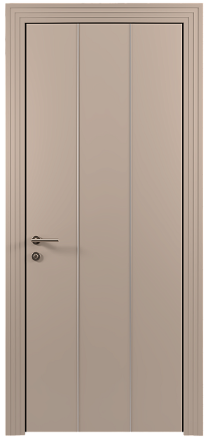 Межкомнатная дверь Tivoli Б-1, цвет - Бежевое Ядро Миндаля эмаль (RAL 070-85-05), Без стекла (ДГ)