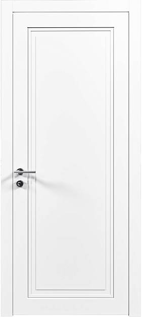 Межкомнатная дверь Domenica Neo Classic, цвет - Белая эмаль (RAL 9003), Без стекла (ДГ)