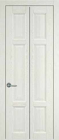 Дверь Siena Книжка Porta Classic Белый ясень nano-flex без стекла