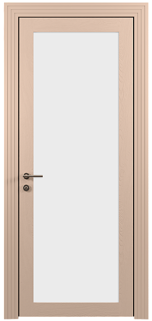 Межкомнатная дверь Tivoli З-1, цвет - Серый цемент эмаль по шпону (RAL 060-70-10), Со стеклом (ДО)
