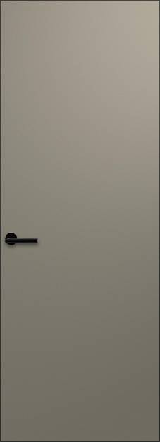 Межкомнатная дверь Tivoli А-1 Невидимка, цвет - HPL FLORE Grigio, Без стекла (ДГ)