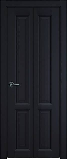 Межкомнатная дверь Porta Classic Dinastia, цвет - Черная эмаль (RAL 9004), Без стекла (ДГ)