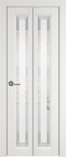 Межкомнатная дверь Porta Classic Domenica, цвет - Бежевая эмаль (RAL 9010), Со стеклом (ДО)