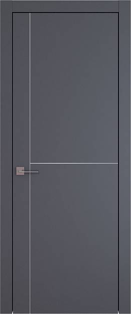 Межкомнатная дверь Tivoli Е-3, цвет - Антрацит ST, Без стекла (ДГ)