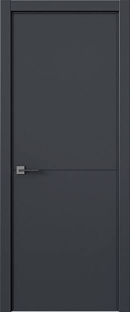 Межкомнатная дверь Tivoli Б-2, цвет - Антрацит ST, Без стекла (ДГ)