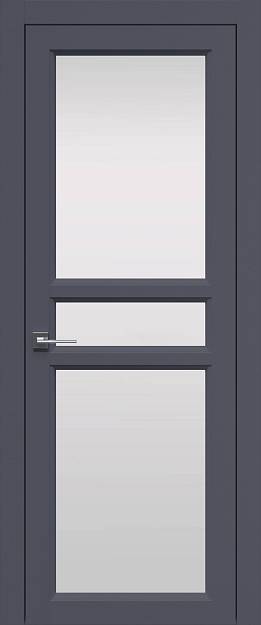 Межкомнатная дверь Sorrento-R Е2, цвет - Антрацит ST, Со стеклом (ДО)