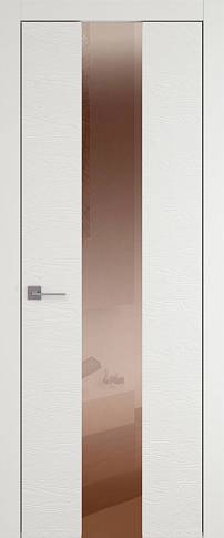 Дверь Tivoli Ж-5 Бежевая эмаль по шпону (RAL 9010) со стеклом
