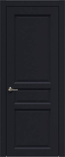 Межкомнатная дверь Imperia-R, цвет - Черная эмаль (RAL 9004), Без стекла (ДГ)