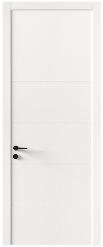 Дверь Tivoli Д-2 Белоснежная мягкая шагрень без стекла