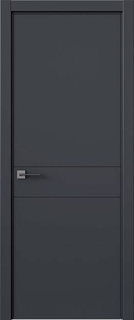 Межкомнатная дверь Tivoli И-2, цвет - Антрацит ST, Без стекла (ДГ)