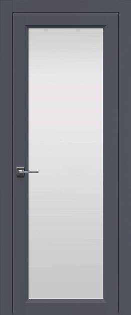 Межкомнатная дверь Sorrento-R Б4, цвет - Антрацит ST, Со стеклом (ДО)