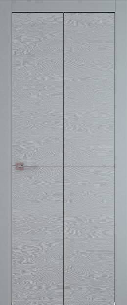 Межкомнатная дверь Tivoli Б-2 Книжка, цвет - Серебристо-серая эмаль по шпону (RAL 7045), Без стекла (ДГ)