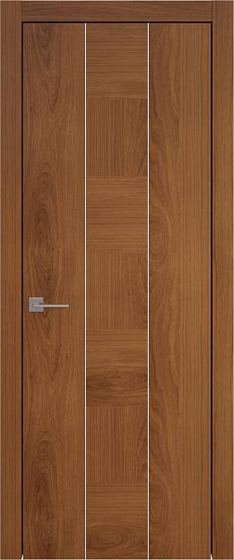 Межкомнатная дверь Tivoli Б-1, цвет - Итальянский орех, Без стекла (ДГ)
