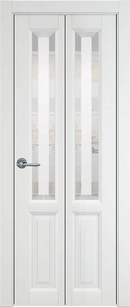 Межкомнатная дверь Porta Classic Dinastia, цвет - Белый ST, Со стеклом (ДО)