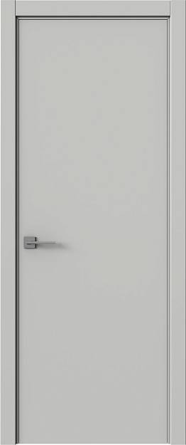 Межкомнатная дверь Tivoli А-2, цвет - Серая эмаль (RAL 7047), Без стекла (ДГ)