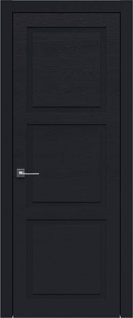 Межкомнатная дверь Tivoli Л-5, цвет - Черная эмаль по шпону (RAL 9004), Без стекла (ДГ)