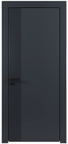 Дверь Sinistro Moderno Графитово-серая эмаль (RAL 7024) без стекла