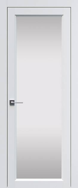 Межкомнатная дверь Sorrento-R В4, цвет - Белый ST, Со стеклом (ДО)